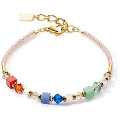 Coeur de Lion 4239/30-1500 Damen-Armband Princess Shape Mix Dopamin
