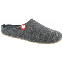 Living Kitzbühel Filzpantoffel Schweizer Kreuz anthrazitgrau 47