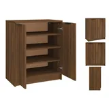 vidaXL Schuhschrank Braun Eichen-Optik 59x35x70 cm Holzwerkstoff