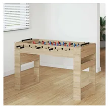 vidaXL Tischfußballtisch Sonoma-Eiche 125 x 60,5 x 80 cm Holzwerkstoff
