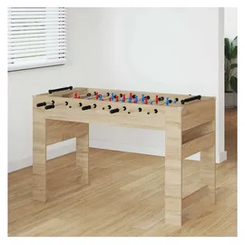 vidaXL Tischfußballtisch Sonoma-Eiche 125 x 60,5 x 80 cm Holzwerkstoff