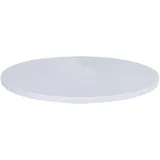 Runde Tischdecke 101,6–116,8 cm wendbare weiße runde Tischdecke mit elastischem Gummizug wasserdicht ölbeständig rutschfest runde Tischdecke für Zuhause Hotel Restaurant Bar runde Tischdecke