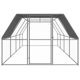 vidaXL Outdoor-Hühnerkäfig 3x8x2 m Verzinkter Stahl