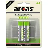 Arcas Akku AA Mignon HR6 1,2V NiMH 800mAh Solar Garten Lampen - x 2er