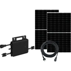 Alternate Balkonkraftwerk Balkonkraftwerk-Set BKW810/800_7, BLACK FRAME 0%