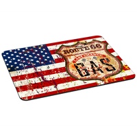 Pedea Gaming und Office Mauspad - 350 x 280 mm - mit vernähten Rändern und rutschfester Unterseite, Stars & Stripes