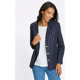 Classic Basics Jackenblazer »Blazer« Classic Basics marine-weiß-gestreift