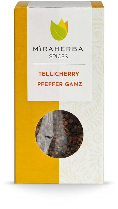 Miraherba - Tellicherry Pfeffer ganz 50 g