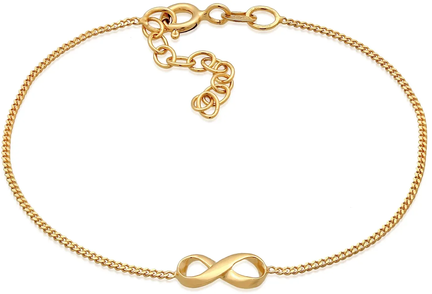 Elli Armkette »Armband Infinity Unendlichkeit Symbol 925 Silber« Elli Gold 140