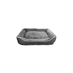 Nobby Tierbett Hundebett - Komfortbett eckig - Purus grau 100 cm x 70 cm