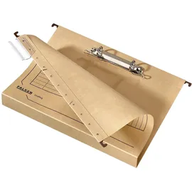 Falken Hängesammler UniReg, 320g/m2-Kraftkarton, 2 Ring 4cm Braun