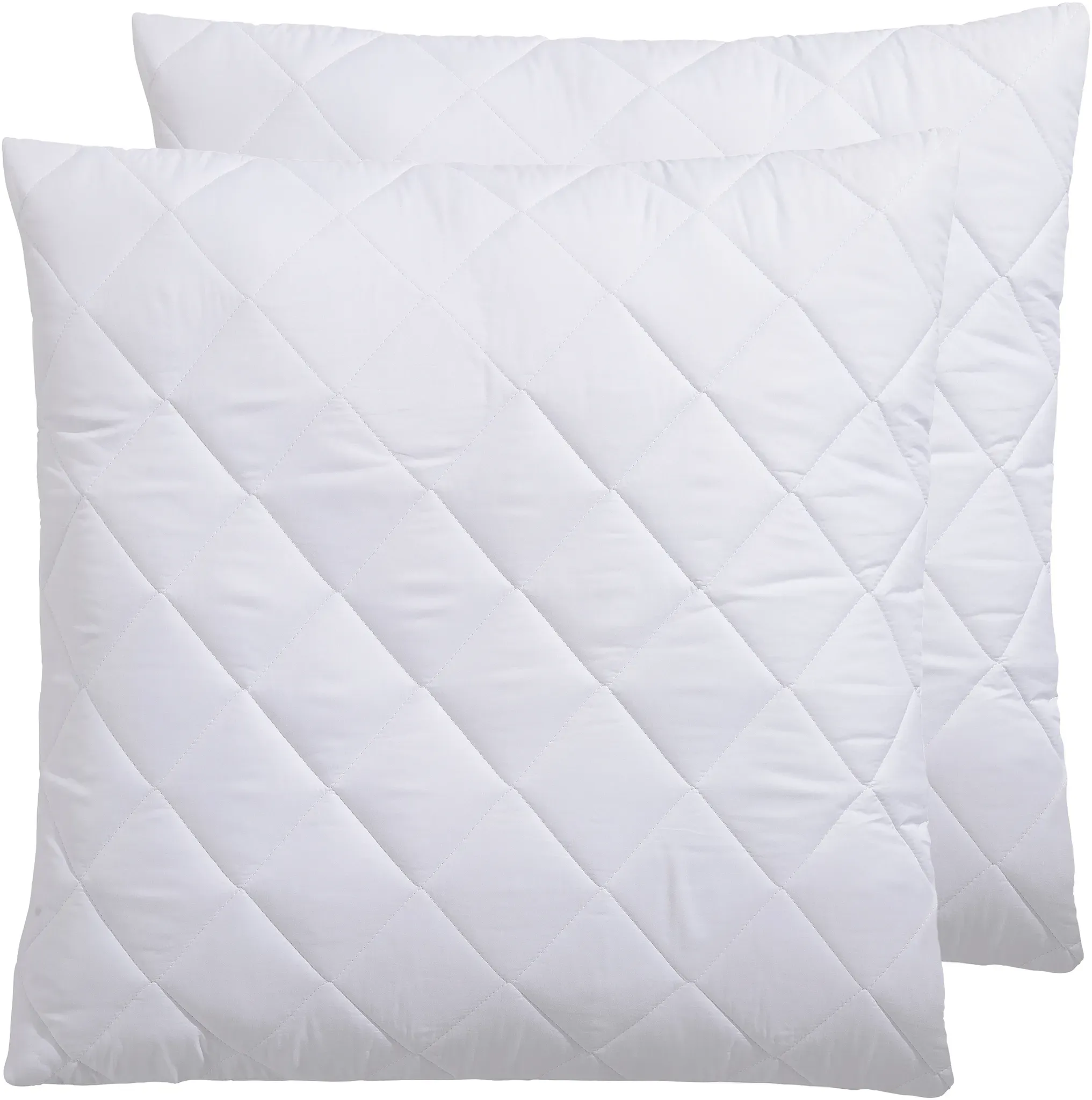 Kopfkissen »Microlux Kopfkissen 40x80 cm, 80x80 cm«, Füllung: Polyester, Bezug: Polyester, (Spar-Set, 2 St 2-Tlg.), Kissen im Spar-Set, 61893359-0 weiss