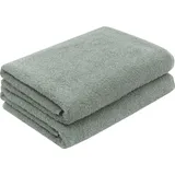 ZOLLNER Handtuchset 70 x 140 cm hellgrau 2 St.