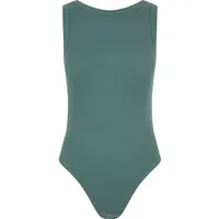 URBAN CLASSICS Ladies Rib Tank Body - Grün