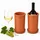 Mambocat 2x Weinkühler mit Untersetzer Terrakotta Ø11,5cm H18,8cm Flaschenkühler Sekt