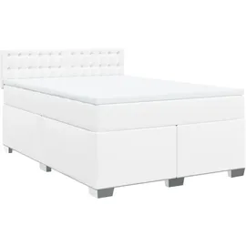vidaXL Boxspringbett 140 x 200 cm Weiß