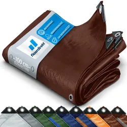 floordirekt Abdeckplane   80 g/m2   Braun