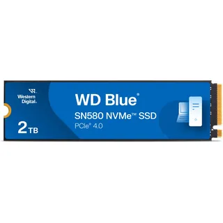 Western Digital WD Blue SN580 NVMe SSD 2TB, M.2 2280 / M-Key / PCIe 4.0 x4 (WDS200T3B0E)