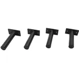 Hantelscheibenständer, Wandmontierter Hantelscheibenhalter zur Aufbewahrung von Hantelscheiben, 4* Halter für Hantelscheiben, für den Einsatz zu Hause, im Fitnessstudio usw