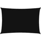 vidaXL Sonnensegel Oxford-Gewebe Rechteckig 2 x 4 m Schwarz
