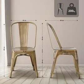 CLP 4er Set Stühle Benedikt gold