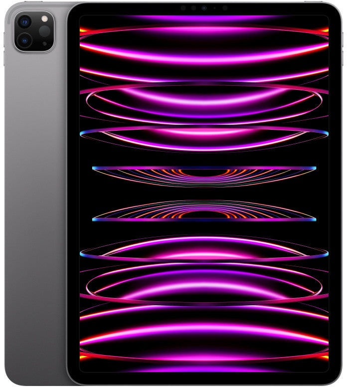 Apple 11" iPad Pro 2022 - Space Grau, M2 8C10G, 128GB - Brillantes Liquid Retina Display, Superschnelles WLAN 6E