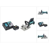 Makita DPJ 180 RF1 Akku Nutfräse 18 V 100 mm + 1x Akku 3,0 Ah + Ladegerät