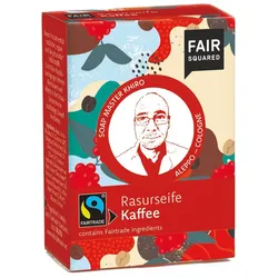 FAIR SQUARED Fairtrade Jubiläum Rasurseife Kaffee 1 x 80 g 80 g