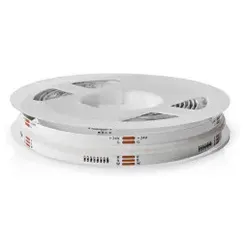 Nedis SmartLife, Universalstreifenleuchte, Drinnen, Klebeband, Transparent, Weiß
