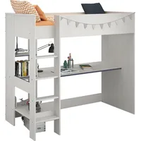 Parisot möbel Parisot Hochbett Smoozy 3 in weiß Kiefer