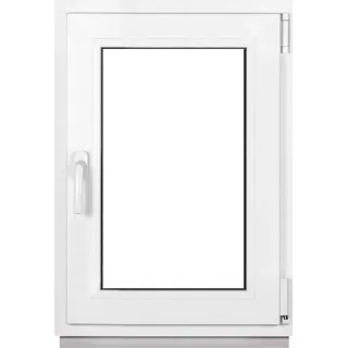 Framex Kellerfenster Weiß BxH 60x80cm (600x800mm) 2fach (32mm) Dreh Kipp DIN Rechts - Kunststofffenster Premium Fenster - Alle Größen - Weiß