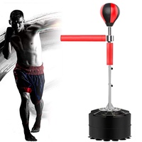 Boxbirne Punchingball, 360° Standboxsack Boxen, 120-190cm Höhenverstellbar, Standboxball freistehend, Boxsack Set, für Teenager Erwachsene Training