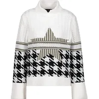 Monari Pullover Off-White Gemustert - 40