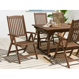 Beliani Amantea Gartenstuhl 54 x 0 x 105 cm dunkelbraun 1 St.