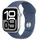 Apple Watch Series 10 GPS 42 mm Aluminiumgehäuse silber Sportarmband denim
