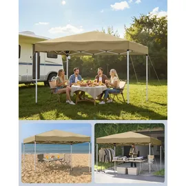 Songmics Faltzelt 3 x 3 m, stabil, tragbar, Pavillon für Garten,