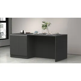 kochstation Kochinsel Sole 200 x 0 x 0 cm Grau