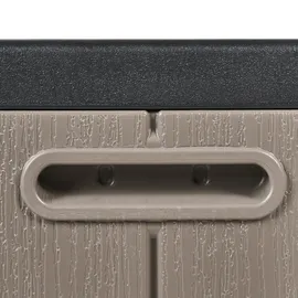 Beliani Aufbewahrungsbox 116 x 60 cm Braun/Schwarz