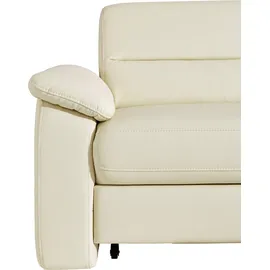 sit&more Ecksofa »Ascara L-Form« inklusive Boxspring/Federkern-Polsterung, wahlweise mit Bettfunktion beige