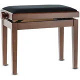 Gewa Pianobank Deluxe, Massivholz, höhenverstellbar, Nussbaum matt
