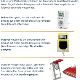 myvoltaics MyBasic Balkonkraftwerk 880+ Watt – Premium transparent Variante