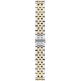 Tissot - Edelstahl Tissot Tradition Zweifarbiges Uhrenmetallband (grau/gelb), Traditi T605035888 - Grey/Golden