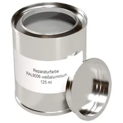 Reparaturfarbe | 0,125 l | Weißaluminium