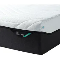 Tempur Viscomatratze Pro Luxe® Coolquilt, Weiß, Textil, 120x200 cm, Made in Denmark, Über- und Sondergrößen erhältlich, Bezug abnehmbar/waschbar, für Hausstauballergiker geeignet, verstellbare Lattenroste schadstoffgeprüft, alternative Größen rundum abnehmbar, orthopädische Matratze, Schlafzimmer, Matratzen Shop, Matratzen, Viscoschaummatratze