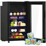 Blossom Getränkekühlschrank SC-76A, 71.6 cm hoch, 40 cm breit, Verstellbare Ablagen, Glasfront, Leise 43 dB, Energieklasse E, Schwarz schwarz
