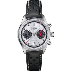 Davosa Pilot Newton Pilot Rally Chronograph Limited Edition 161.536.15 - silber,schwarz,weiße Ziernaht - 44mm