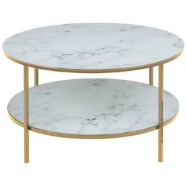 VCM ebuy24 Couchtisch Weiß, Holzwerkstoff, 80x45x80 cm, Wohnzimmer, Wohnzimmertische, Couchtische