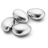 Georg Jensen Sky Eiswürfel 4er-Set, Edelstahl,