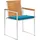 vidaXL Gartenstuhl 8 St. mit Kissen 8 x 8 x 8 cm blau