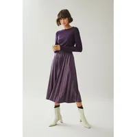 Vila Plisseerock in Aubergine - XS